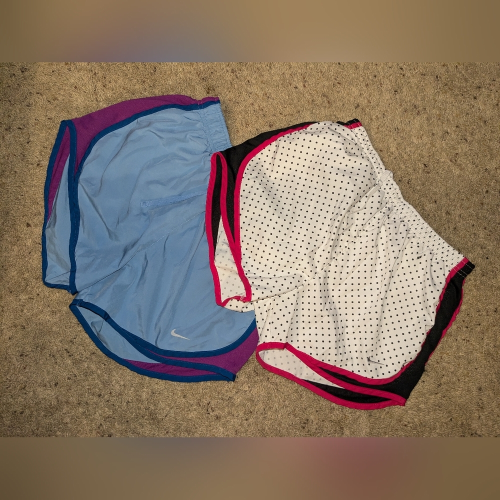 2 Pairs Of Nike Tempo Running Shorts Size Medium